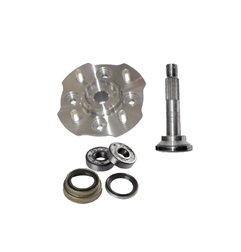 "Complete Hub and Spindle Kit with Bearings - Replacement for Piaggio Porter Front Wheel"