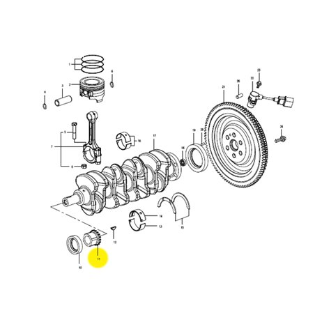 "Crankshaft Pinion - Spare part for Piaggio Porter Multitech (Da471QLR)"