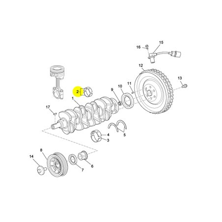 "Connecting Rod Half Bearing - Spare Part for Porter Multitech E4-E5 (DA471QLR)"