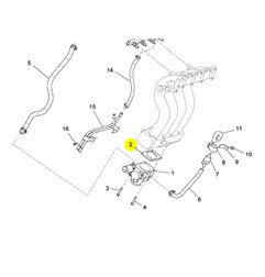 "Throttle Body Gasket - Compatible replacement for Piaggio Porter Multitech (DA471QLR)"