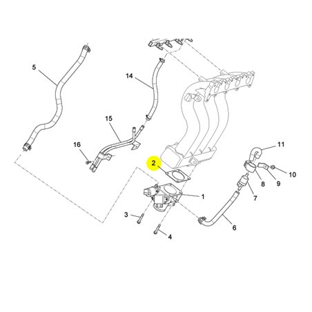 "Throttle Body Gasket - Compatible replacement for Piaggio Porter Multitech (DA471QLR)"