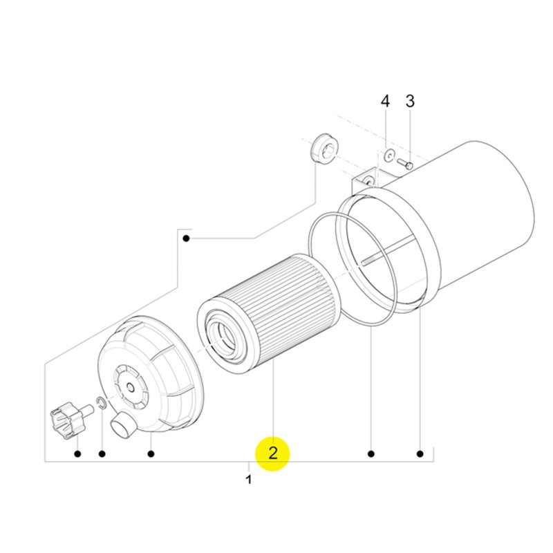 "Filtro de Aire - Repuesto para Piaggio Ape Calessino 200 E2"