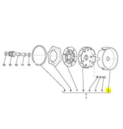 "Campana Caja de Embrague - Recambio para Piaggio Ape TM 703 - 602 - 601"