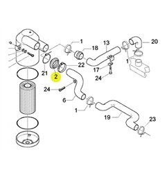 CONNECTEUR DE BOÎTIER DE FILTRE À AIR PIAGGIO QUARGO