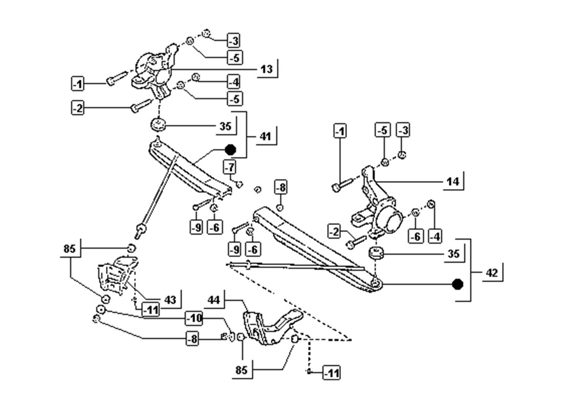 "Braccio Oscillante per Piaggio Porter Pick 1400cc Diesel 1998-2005 | Componenti Sospensione"