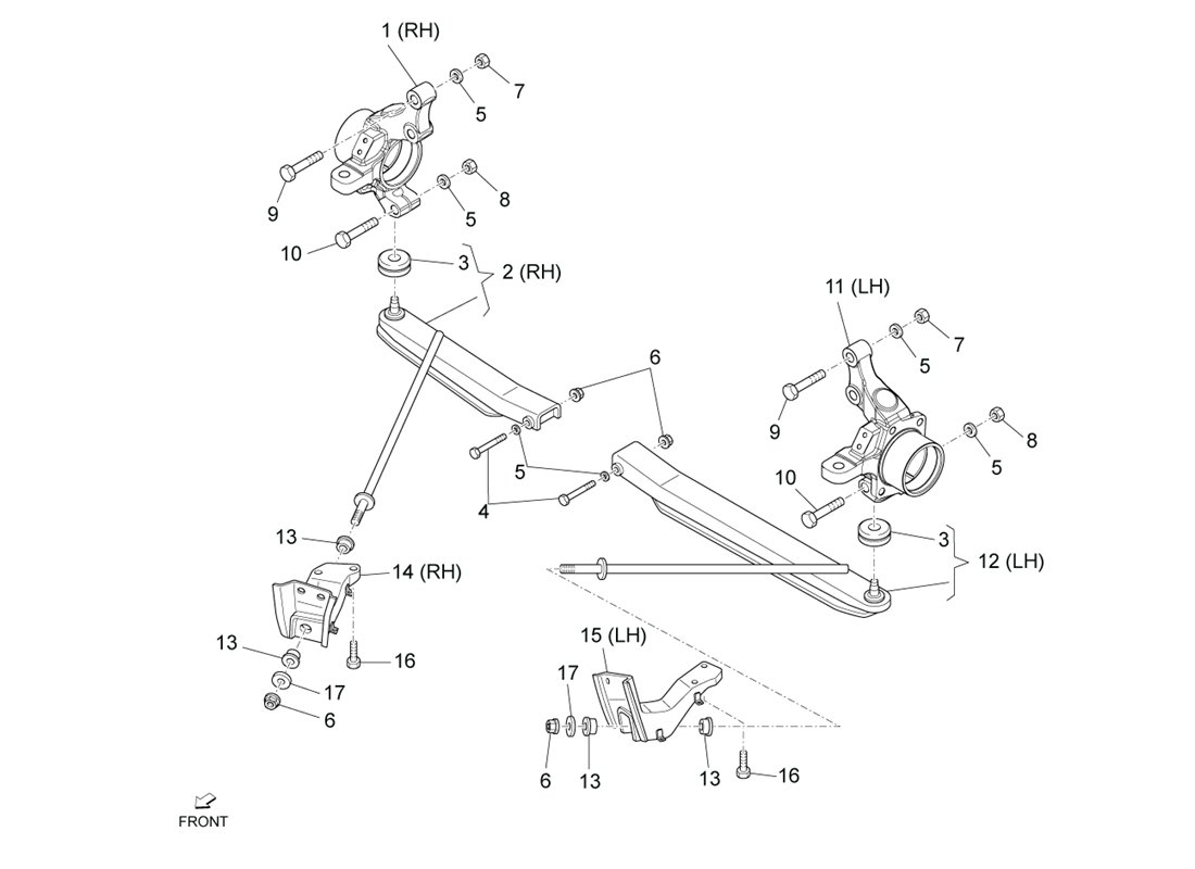 "Bras oscillants pour Piaggio Porter D120 E5 2011-2013 : Qualité et stabilité de conduite"