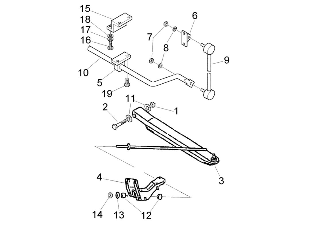 Front axle arm