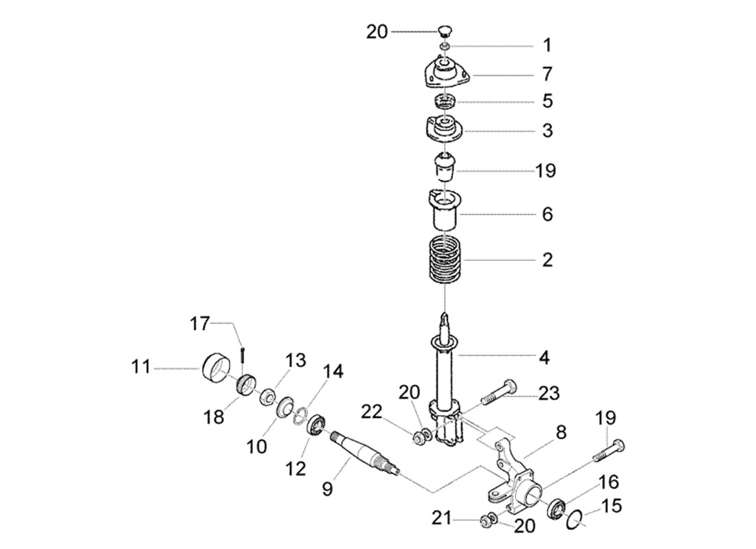 Front shock absorber