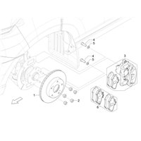 "Piaggio Porter NP6 Brake Parts: Discs, Calipers, Pads | D'AMICO LINE S.R.L"