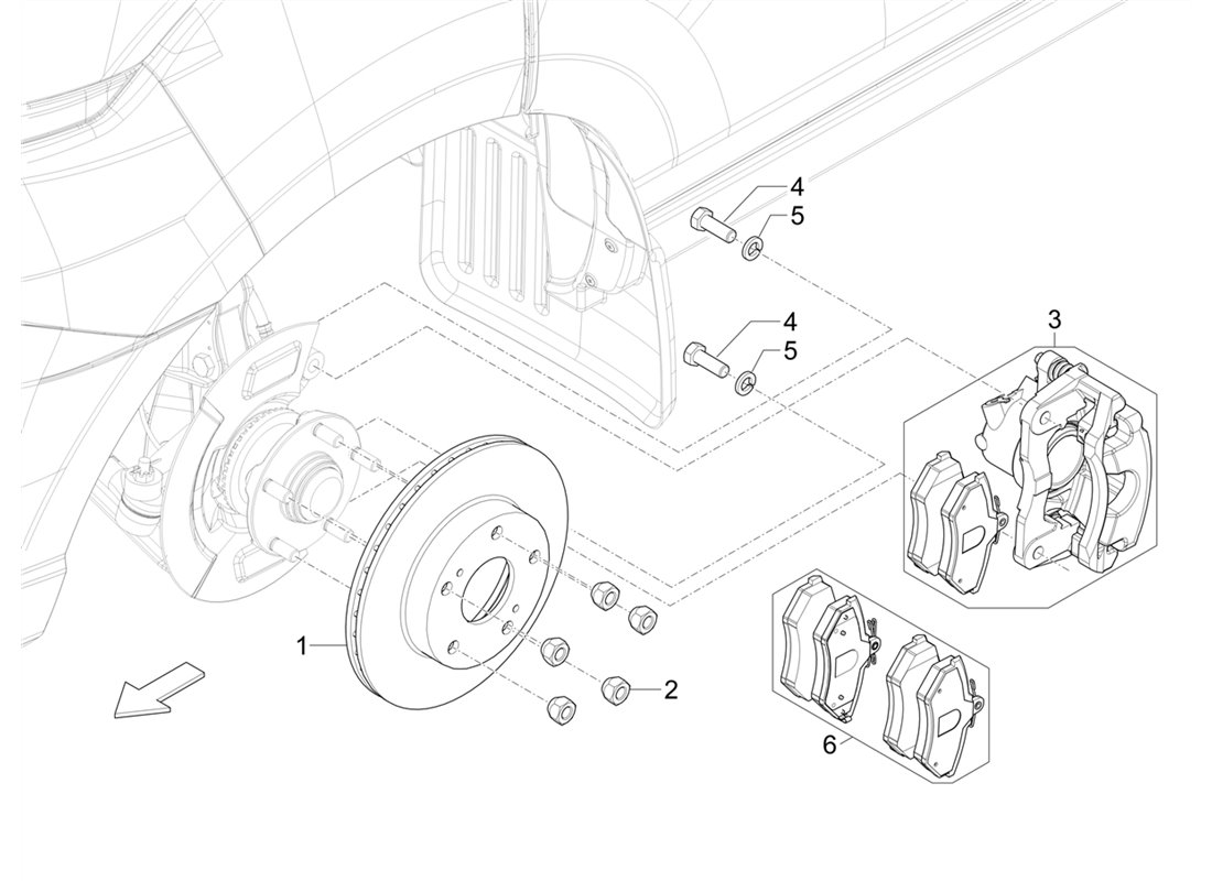 "Piaggio Porter NP6 Brake Parts: Discs, Calipers, Pads | D'AMICO LINE S.R.L"