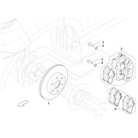 "Bremsenteile für Piaggio Porter NP6 | Scheiben, Bremssättel, Bremsbeläge - D'AMICO LINE S.R.L."