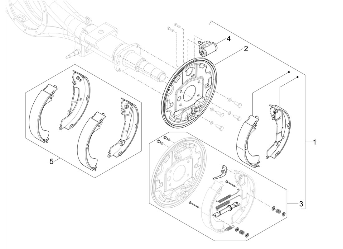 "Brake Shoes for Piaggio Porter NP6 - High Quality Spare Parts | D'AMICO LINE S.R.L"