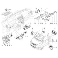 "Ersatzteile für Piaggio Porter NP6 Elektroanlage - Qualitätskomponenten | D'AMICO LINE S.R.L."