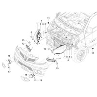 "Feux Avant et Indicateurs de Direction pour Piaggio Porter NP6 - D'AMICO LINE S.R.L."