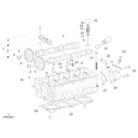 "Pièces de Groupe Tête et Soupapes pour Piaggio Porter Multitech E6 2015-2020"