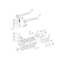 "Pièces de rechange pour Tête de Cylindre et Valves pour Piaggio Porter Multitech E5 2010-2015"