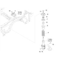 "Front Shock Absorbers for Piaggio Porter Multitech E6 2015-2020 | Front Suspension"