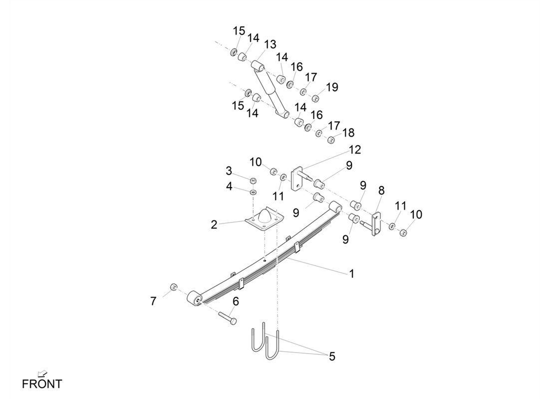 "Rear Shock Absorbers for Piaggio Porter Multitech E6 2015-2020 - Driving Safety and Comfort"