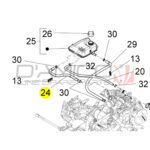 Expansion Tank Supply Hose Piaggio Quargo
