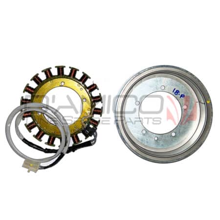 Statore e volano Piaggio Ape Classic 400 E2